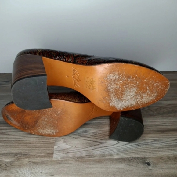 Patricia Nash Anita Block Heel Pumps 9 - Picture 5 of 6